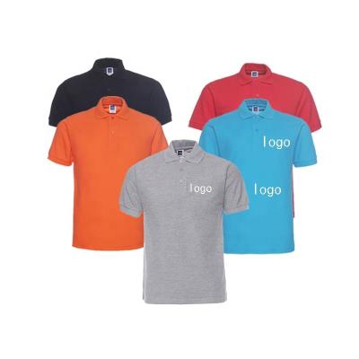 China Viable Wholesale Fashion 220 Grams Cotton Custom Polo Shirts Manufacturer Logo Quick Dry Men's Polo Shirts for sale