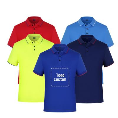 China Modern Design Anti-Wrinkle Quick Dry Wholesale Polo Custom Logo 100% Polyester Plus Size Men's Polo Shirts for sale