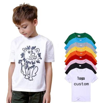 China Best Selling Kids T-Shirts Many Colors Available Wholesale Anti-Shrink Round Neck T-Shirt for sale