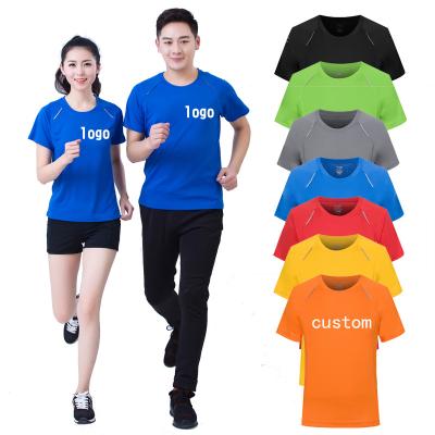 China Wholesale Custom Printed Anti-Wrinkle Polyester Men's Fitness T-shirt Sports Quick Dry T-shirt Running T-shirt for sale