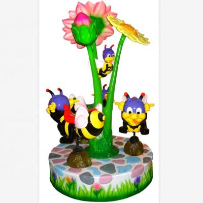 China Happy Bee Park Kids Carousel Horses Amusement Equipment Kids Playground Vanish Round Ride Children RS-EL15105 for sale