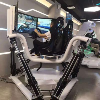 China Newest High Quality Real Feeling Three Screen 2300*2292*1899mm Simulator VR Car Racing Price for sale