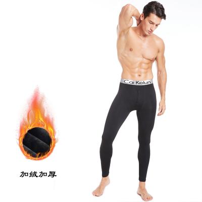 China QUICK DRY Men Long Johns Thermal Skin-Friendly Underwear Winter Warm Long Pants Male Soft Elastic Large Size Leggings Comfortable Tights for sale