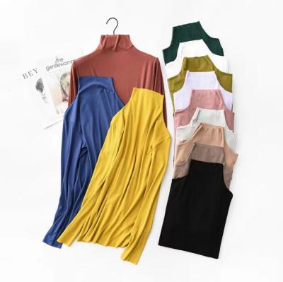 China Acrylic fibers New-Coming Autumn Winter Top Solid Pull Femme Pullover Thick Knitted Women's Turtleneck Oversize Women Sweater for sale