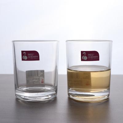 China Factory Price 225ml CLASSIC Red Cherry Water Cup Reusable Glass Tea/Coffee/Water/Beer Cup/Mug Glass/Whiskey for sale