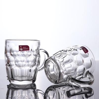 China Beer Mug Glass With Handle Low Price Wholesale Beer Mugs For Freezer Beer Mugs For Beer Stein Sublimation Mug for sale