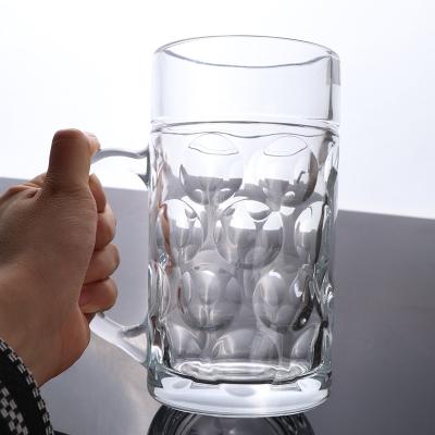 China Beer mug glass with handle low price craft beer mugs sublimation beer mug stoneware beer mug wholesale 2023 for sale