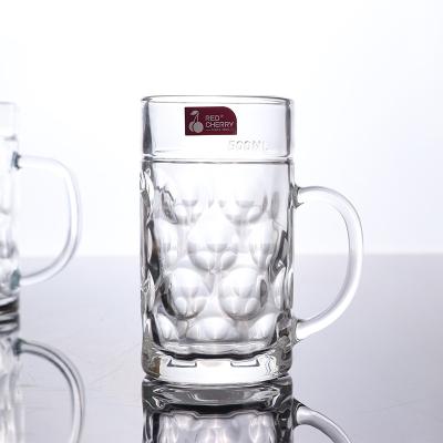 China Beer Mug Glass With Handle Good Quality Factory Beer Mug Personality Stanley Beer Mug Glass Beer Mugs Wholesale for sale