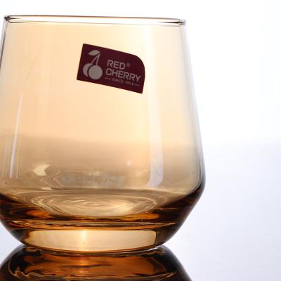 China Fashion Machine Made Cheap Price Stemless Wine Crystal Wine Glass for sale