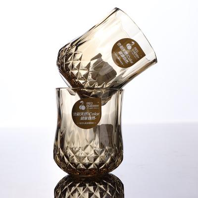 China 2023 Fashion Factory Direct Selling Premium Glass Cup Set 6 Pcs Crystal Whiskey Glass Ripple Glass Mug for sale