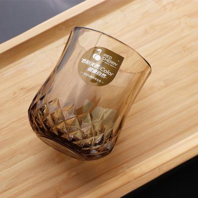 China Factory good quality fashion 7.5oz stained stemless ripple whiskey pyrex whiskey glass wine glass for sale