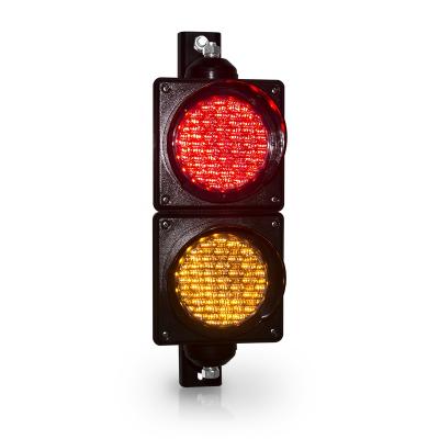 China Polycarbonate 100MM Diameter Mini Red Amber Traffic Light Signal for sale