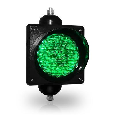 China Polycarbonate 8inch Amber Green One Unit LED Red Traffic Light Signal for sale