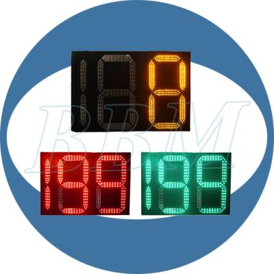 China Professional PC supplier 900mm 2.5 digit traffic light led traffic countdown for sale