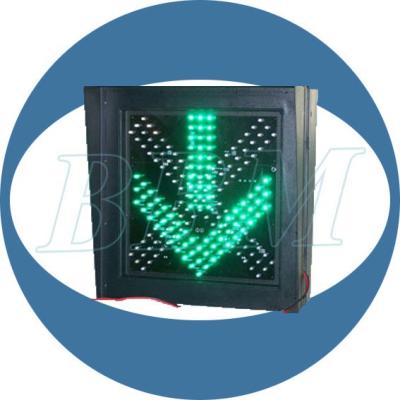 China 400mm Cold Sheet Steel Directional Arrow Traffic Green Road Signs for sale