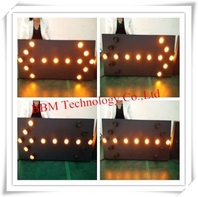 China Metal With Paint / Aluminum / Stainless Easy Installation Construction Arrow Sign Panel for sale