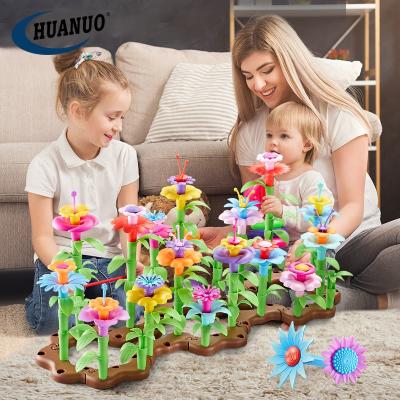 China DIY Toys Children's Game Layout DIY Creative Educational Creative Building Flower Garden Toy for sale