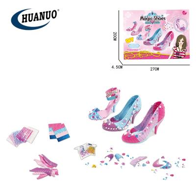 China Children pretend play toy diy girl high heeled shoes set toy high heel toy diy shoe 27*4.5*20cm for sale