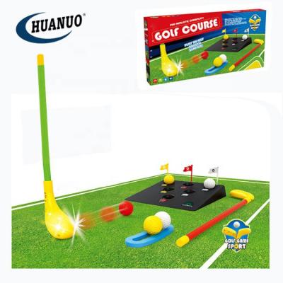 China For Kids Play Golf Game Kids Outdoor Sport Mini Toy Plastic Golf Toy And Indoor Game With Sound And Light for sale