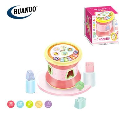 China Battery Operated Toy Baby Education Learning Musical Baby Drum Toy Shake And Clap Baby Drum Lovely for sale