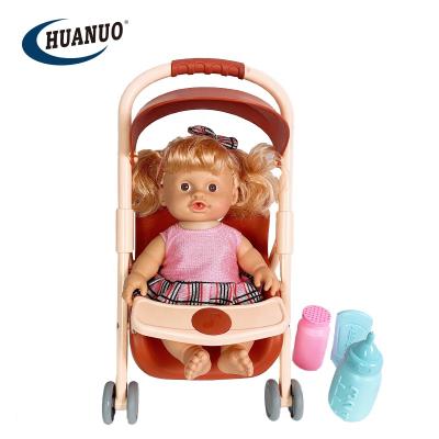 China Battery Operated Baby Toys Realistic Silicone Baby Toy - Reborn Baby Doll Stroller Toy Vinyl - Doll With Sound for sale