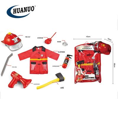 China Pretend Play Toy Set Kids Fireman Toy Set Pretend School Play Set Firefighter Costume Role Play Toy Set for sale