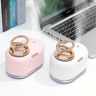 China 2020 Portable Mini Car Air 300ml Car Room Diffuser Ultrasonic Humidifier With Led For Bedroom for sale