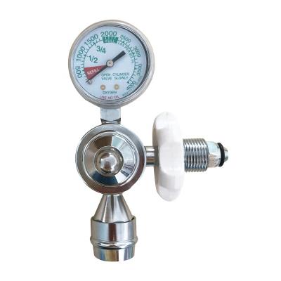 China Medical Gas Oxygen Bullnose Regulator With Schrader Valve AM-SR for sale