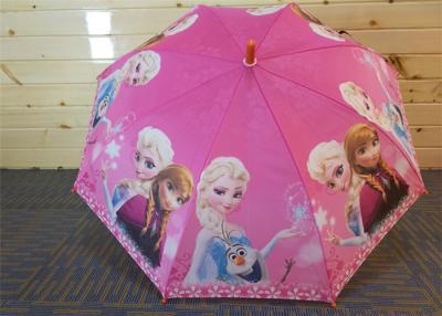 China Manual / Auto Open Kids Character Umbrellas , Disney Princess Umbrella Anti Rust for sale