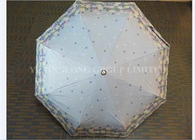 Chine Parapluie se pliant protégeant du vent d'impression florale de parapluie de cadeau d'affaires incassable à vendre