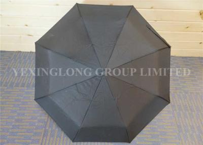 China Classic Black Automatic Open Close Windproof Umbrella For Rain And Wind for sale