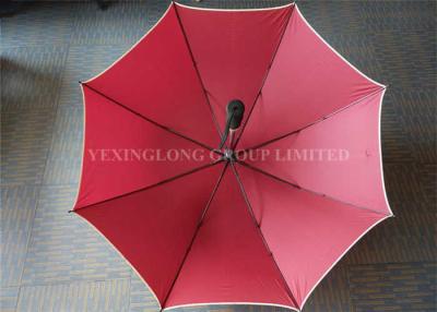 China Durable Big Ladies Golf Umbrellas Pink , Automatic Golf Umbrella Stormproof for sale