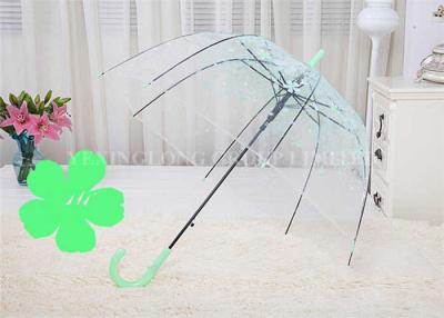 China Small Clear Birdcage Umbrella , Sturdy Bubble Dome Umbrella Push Button Open Close for sale