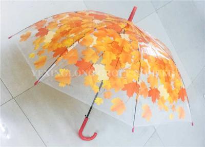 China Flip Proof Compact Bubble Umbrella , Transparent Pvc Dome Umbrella for sale