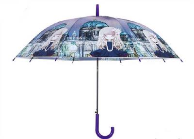 China Clear Colorful Toddler Boy Umbrella , Children'S Rain Umbrellas With Safe Whistle Toy for sale