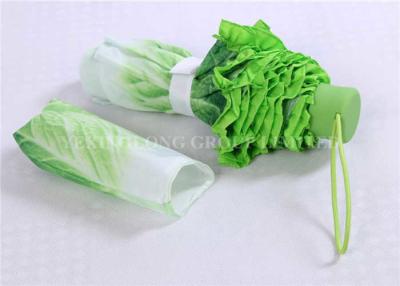 China Vegetable Shape Unique Rain Umbrellas Jade Color High Simulation Cabbage Umbrella for sale