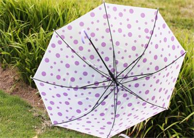 China Creative Candy Color Polka Dot Umbrella Long Handle Green Frosted Color for sale