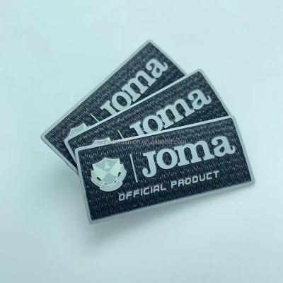 China High quality and fashion china clothing custom jeans patch logo soft rubber labels for pu patches for sale