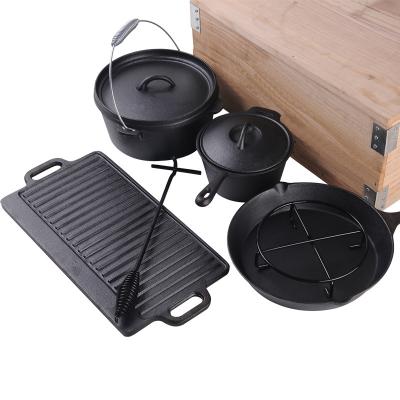 China Can Customize Six Sets Of Chinese Hot Selling Cast Iron Mold Cookers Customized for sale