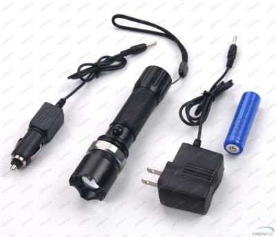 China Rechargeable 180Lm CREE Q5 LED Flashlight Torch with Li-ion Battery for sale