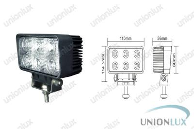 China 1170lum 18w 12v Led Work Lights, Outdoor Led Work Lamp For Suv Bumper for sale