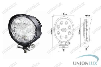 China 24w 12v Led Work Light For Truck Headlights , 6500k Outdoor Led Off Road Light 1560lm for sale