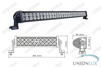 China Truck, Trailer, Off Road 12v Led Work Lights With 60pcs * 3w Epsitar Leds ，IP67 for sale