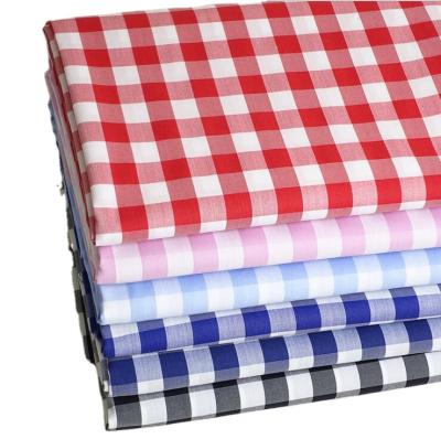 China Breathable T/C Thread Dyed Checked Fabric For Shirt for sale