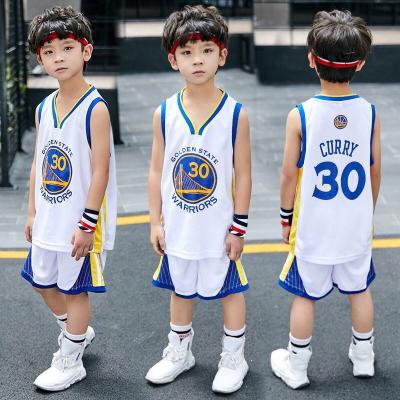 China Breathable MKMN Boys And Girls Basketball Shirt Sleeve T-shirt + Shorts Shorts Clothes Set for sale