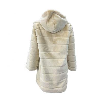 China Zipper/Faux Fur Coat/Fur Coat 2021 MKMN Long Down Jacket Ladies Faux Fur Coat Ladies Dry Clean White Ivory Sets Long for sale