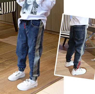 China MKMN QUICK DRY 5-13 Years Old MKMN Jeans Casual Cowboy Trousers Children Boy Loose Denim Pants OEM Design and Logo Manufacturer for sale