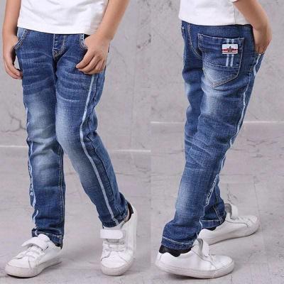 China MKMN QUICK DRY children's clothing boys denim pants kids spring and autumn pants casual boys slim pants for sale