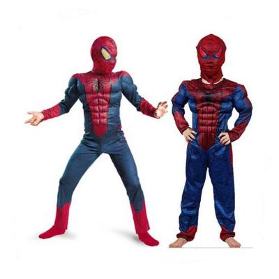 China Cotton MKMN New Arrival Cosplay Clothes Spider Man Costume Fullbody Halloween Costume For Kid for sale