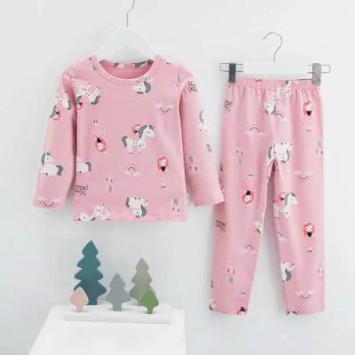 China MKMN Multicolor Long-sleeved 100% Middle Autumn Warm Children's Service Breathable Cotton Animal Home Cartoon Suit And Small Children's for sale